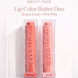 💖 About-Face Lip Color Butter Duo Guava Crush + Pink Piña, NEW and boxed